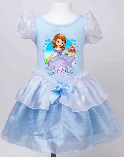 Picture of Girls Sofia Princess Dress -Blue