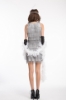 Picture of 1920's Charleston Flapper Dress Two Shoulders - Silver