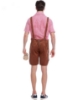 Picture of Bavarian Guy Mens Faux Suede Lederhosen Costume Brown
