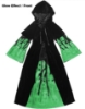 Picture of Girls Grey Black Glowing Wicked Witch Costume