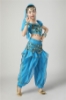 Picture of Girl's Belly Dance Outfits Paillette Ruffles Short Sleeves -Dark Blue