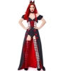 Picture of Alice in Wonderland Red Queen of Hearts Costume with Stockings
