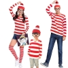 Picture of Red and White Stripes Wally Costume Family Set