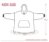 Picture of Kids Blanket Hoodie - Blue