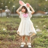 Picture of Girls Easter Bunny Rabbit Dress - Red
