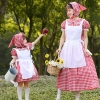 Picture of Mother and Daughter Little Red Riding Hood Dress With detached Cape