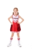 Picture of Girls Cheerleader Costume with Pom Poms - Red