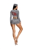 Picture of Womens Striped Prisoner Costume Outfit