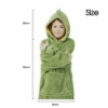 Picture of Kids Huggle Pets Blanket Hoodie - Green