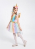 Picture of New Arrival - Girls Unicorn Rainbow Tulle Dress with Headband & Wings