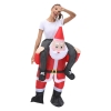 Picture of Fan Operated Adult Inflatable Riding Santa