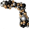 Picture of 110pcs Black Silver Gold Garland Arch Kit Balloons Set