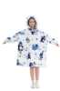 Picture of New Design Kids Fruit Print Hooded Blanket Hoodie  - Apple