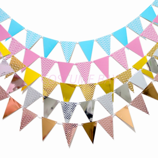 Picture of Triangle Festival Party Happy Birthday Flag Banner