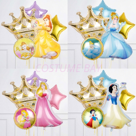 Picture of Princess Elegant 5pcs Balloons Set Party Decoration