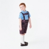 Picture of Boys Lederhosen, Red Shirt, and Socks Oktoberfest Set for Book Week