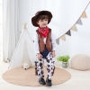 Picture of Boys Western Cowboy Costume Set Vest with Hat