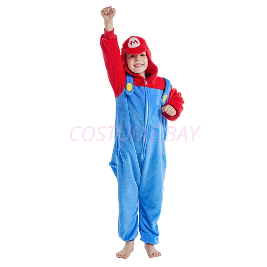 Picture of Kids Super Red Mario Onesie