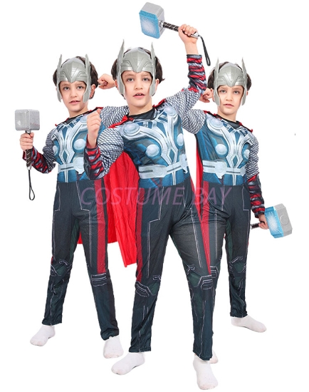 Picture of Boys Superhero Muscle Costume - Thor