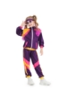 Picture of Kids 80s Retro Hip Hop Disco Hippie Modern Jazz Performance Costume - Pink