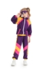 Picture of Kids 80s Retro Hip Hop Disco Hippie Modern Jazz Performance Costume - Blue