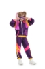 Picture of Kids 80s Retro Hip Hop Disco Hippie Modern Jazz Performance Costume - Blue