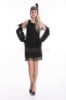 Picture of 1920's Charleston Flapper Dress Two Shoulders - Black