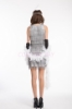 Picture of 1920's Charleston Flapper Dress Two Shoulders - Silver