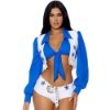Picture of Dallas Cowboy Cheerleader - Womens Star Cheer Leader Costume
