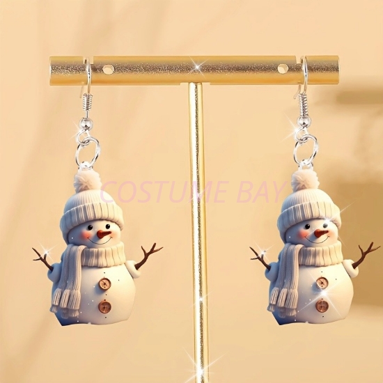 Picture of Christmas Earrings  - Snowman