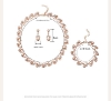Picture of Women's Rose Gold Jewellery Set - Necklace, Earrings, Bracelet