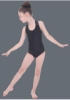 Picture of Girls Black Leotard Bodysuit