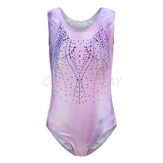 Picture of Girls Leotard Bodysuit Purple Dye