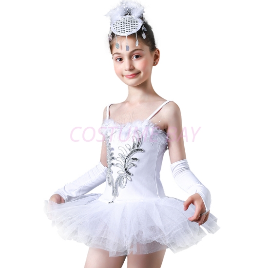Picture of White Girls Dancing Tutu Dress