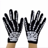 Picture of Short Length Skeleton Gloves - Halloween Costume Accessory 