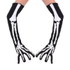 Picture of Long Length Skeleton Gloves - Halloween Costume Accessory  