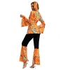 Picture of Women's 70s Hippie Costume Orange Retro Festival Outfit