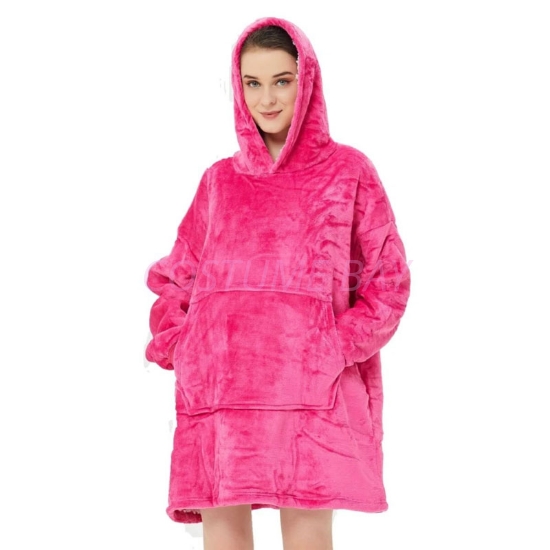 Picture of Sweatshirt Hoodie Blanket - Hot Pink