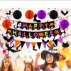 Picture of Spooky Halloween Party Banner Set – Bats, Swirls & Hanging Décor