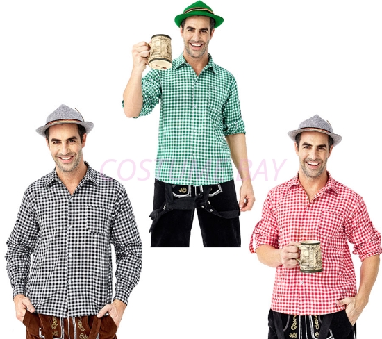 Picture of Bavarian Guy Mens Lederhosen Shirt 