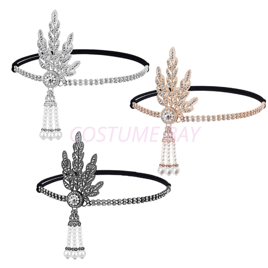Picture of 1920s Flapper Vintage Leaf Gatsby Headpiece